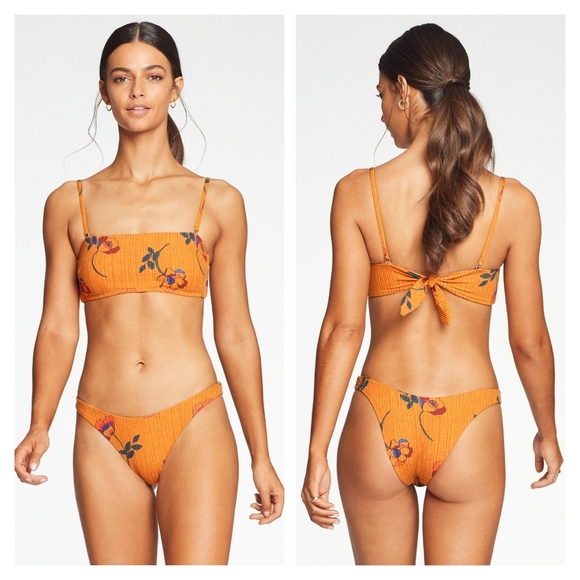 Vitamin A Mila Bandeau Bikini Top California Bottoms Florange - Picture 2 of 11